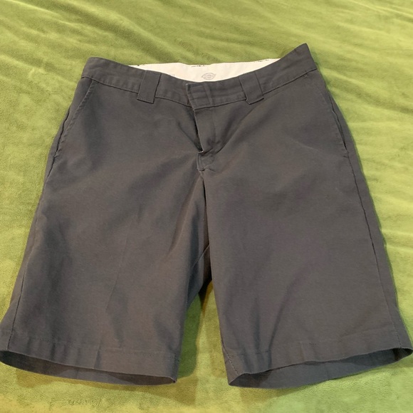 Dickies Black Flat Front Shorts - Picture 1 of 5